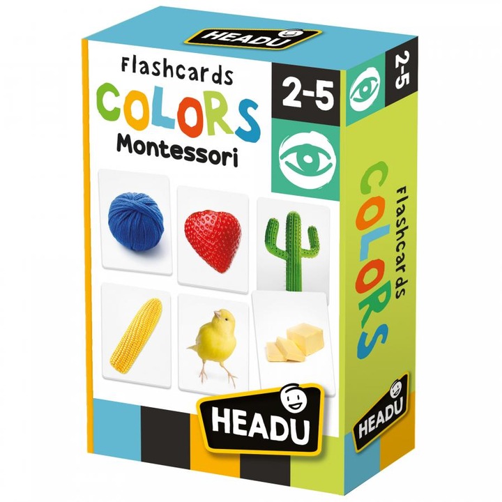 Образователна игра Headu Montessori - Нека научим цветовете, Английски език