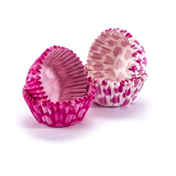 Set 100 forme briose, TESCOMA Delicia Hearts, Hartie, Roz Set 100 forme briose, TESCOMA Delicia Hearts, Hartie, Roz