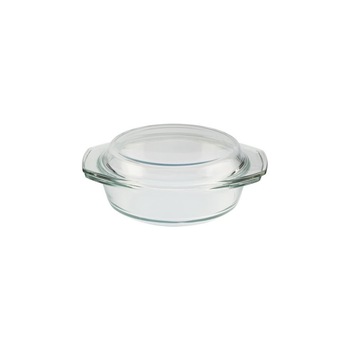 Caserola termorezistent, Elekom, Sticla termorezistenta, Transparent, 2000 ml Caserola termorezistent, Elekom, Sticla termorezistenta, Transparent, 2000 ml