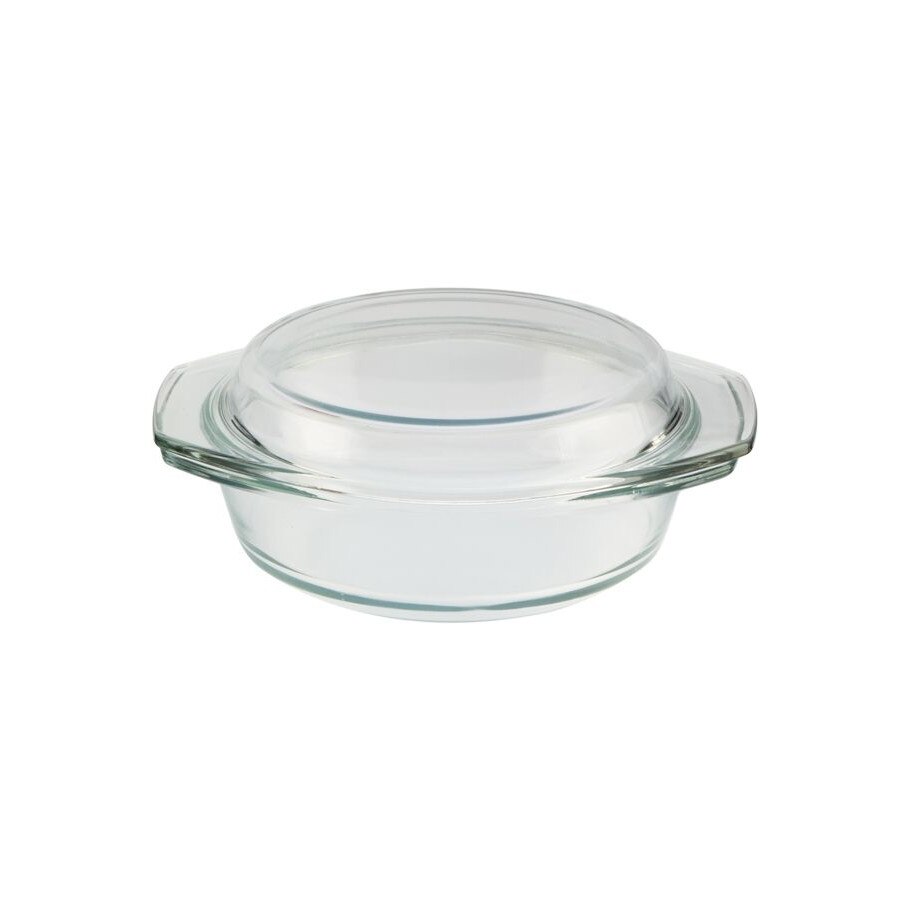 Caserola termorezistent, Elekom, Sticla termorezistenta, Transparent, 3000 ml