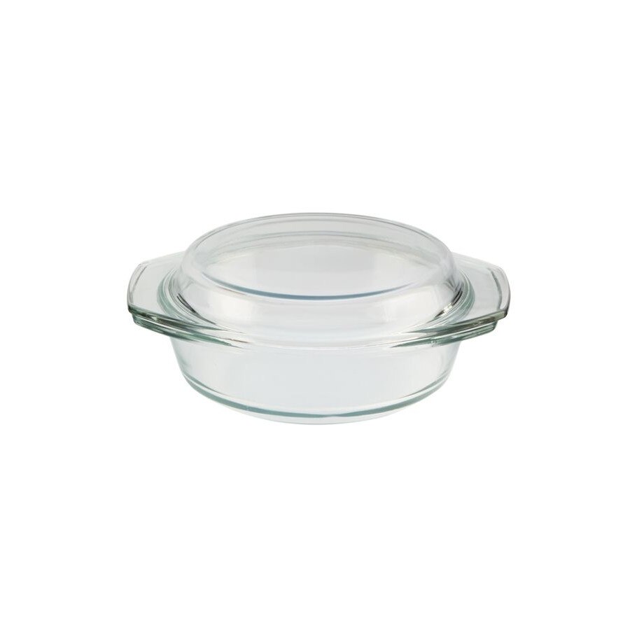 Caserola termorezistent, Elekom, Sticla termorezistenta, Transparent, 2500 ml