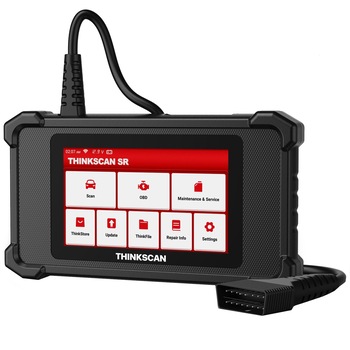 Tester auto ThinkScan Plus S4, OBD2 Scanner, ABS / SRS / Motor, 28 functii de resetare, Ecran 5'', Negru/ Rosu Tester auto ThinkScan Plus S4, OBD2 Scanner, ABS / SRS / Motor, 28 functii de resetare, Ecran 5'', Negru/ Rosu