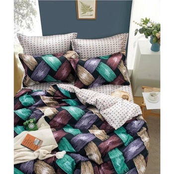 Set lenjerie bumbac finet, Milano, LK01, 6 Piese, 2 persoane, Multicolor, 200 x 230 cm Set lenjerie bumbac finet, Milano, LK01, 6 Piese, 2 persoane, Multicolor, 200 x 230 cm