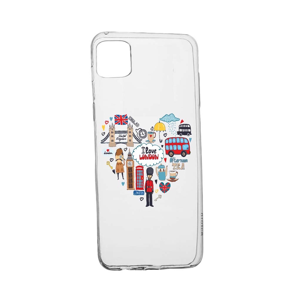 Husa Silicon Compatibila Cu Apple iPhone 12 Pro, I Love London, rezistenta la uzura, anti-alunecare, 732