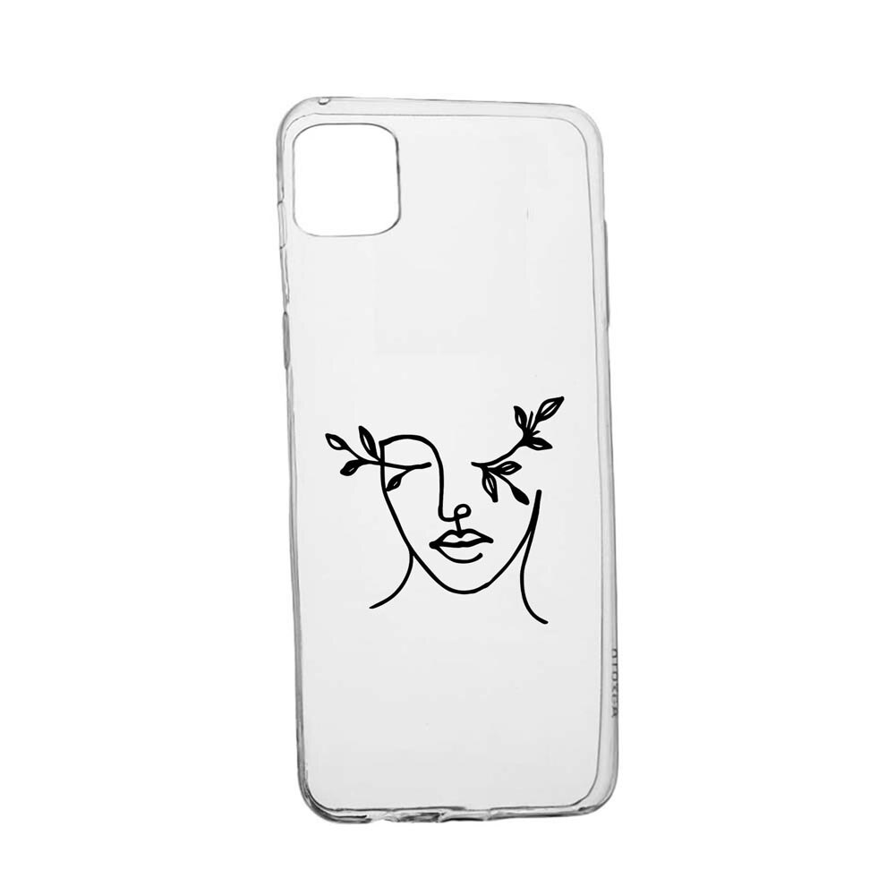 Husa Silicon Compatibila Cu Apple iPhone 12, Woman Abstract, rezistenta la uzura, anti-alunecare, 736