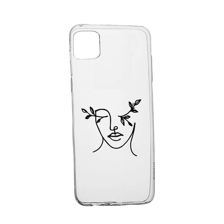 Husa Silicon Compatibila Cu Samsung Galaxy A41, Woman Abstract, rezistenta la uzura, anti-alunecare, 736