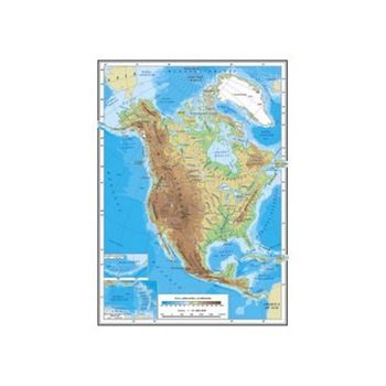 Harta America de Nord fizica si politica plastifiata format A4 - Dan Dumitru Harta America de Nord fizica si politica plastifiata format A4 - Dan Dumitru