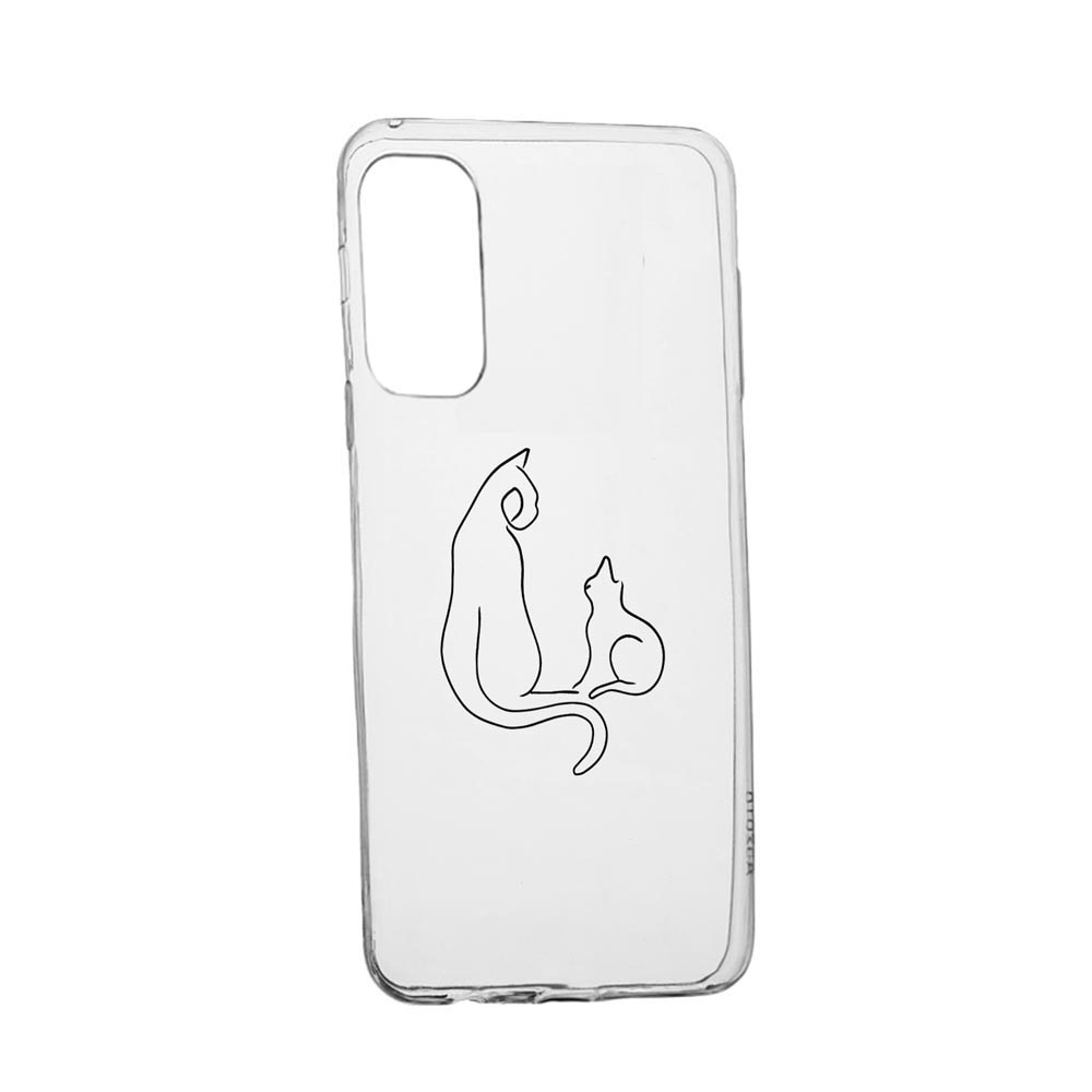 Husa Silicon Compatibila Cu Motorola Moto G9 Plus, Abstract Cat, rezistenta la uzura, anti-alunecare, 738