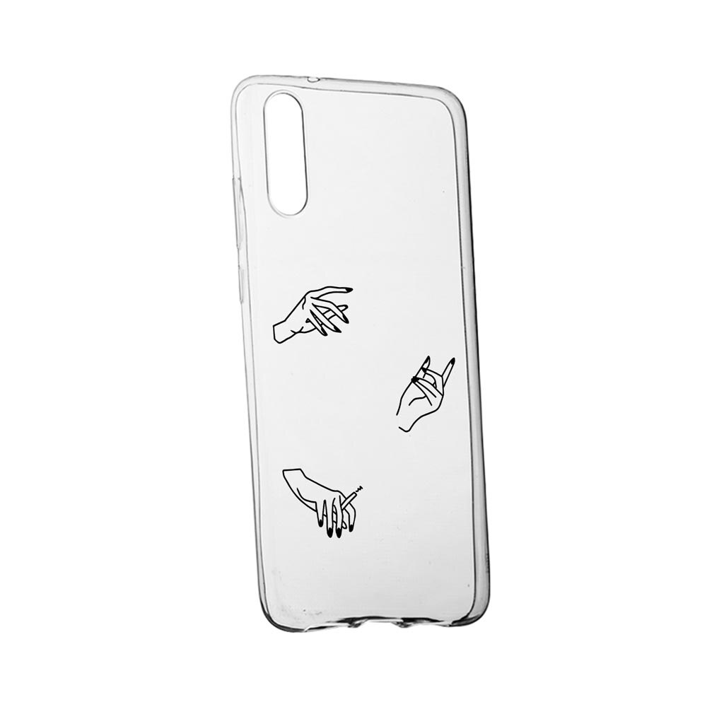 Husa Silicon Compatibila Cu Huawei P20 Pro, Hands, rezistenta la uzura, anti-alunecare, 740