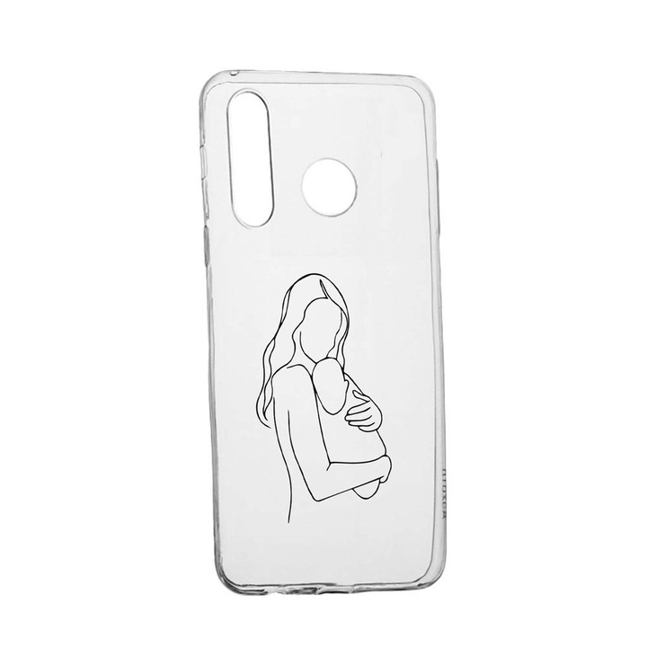 Husa Silicon Compatibila Cu Samsung Galaxy A40, Mother Love, rezistenta la uzura, anti-alunecare, 747