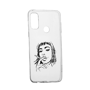 Husa Silicon Compatibila Cu Oppo A53, Smoking Woman, rezistenta la uzura, anti-alunecare, 749 Husa Silicon Compatibila Cu Oppo A53, Smoking Woman, rezistenta la uzura, anti-alunecare, 749