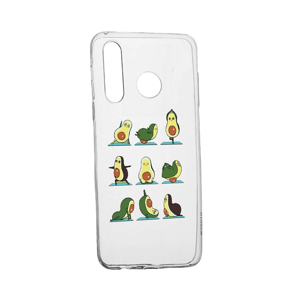 Husa Silicon Compatibila Cu Samsung Galaxy A40, Avocado Yoga, rezistenta la uzura, anti-alunecare, 752