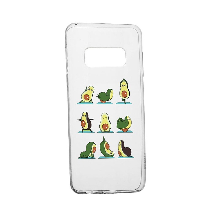 Husa Silicon Compatibila Cu Samsung Galaxy Note 9, Avocado Yoga, rezistenta la uzura, anti-alunecare, 752