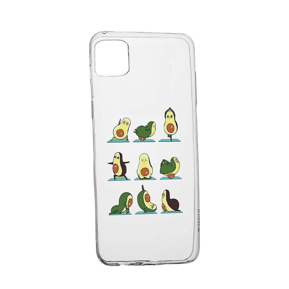 Husa Silicon Compatibila Cu Apple iPhone 11, Avocado Yoga, rezistenta la uzura, anti-alunecare, 752