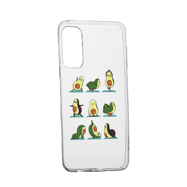 Husa Silicon Compatibila Cu Samsung Galaxy A72 4G / A72 5G, Avocado Yoga, rezistenta la uzura, anti-alunecare, 752