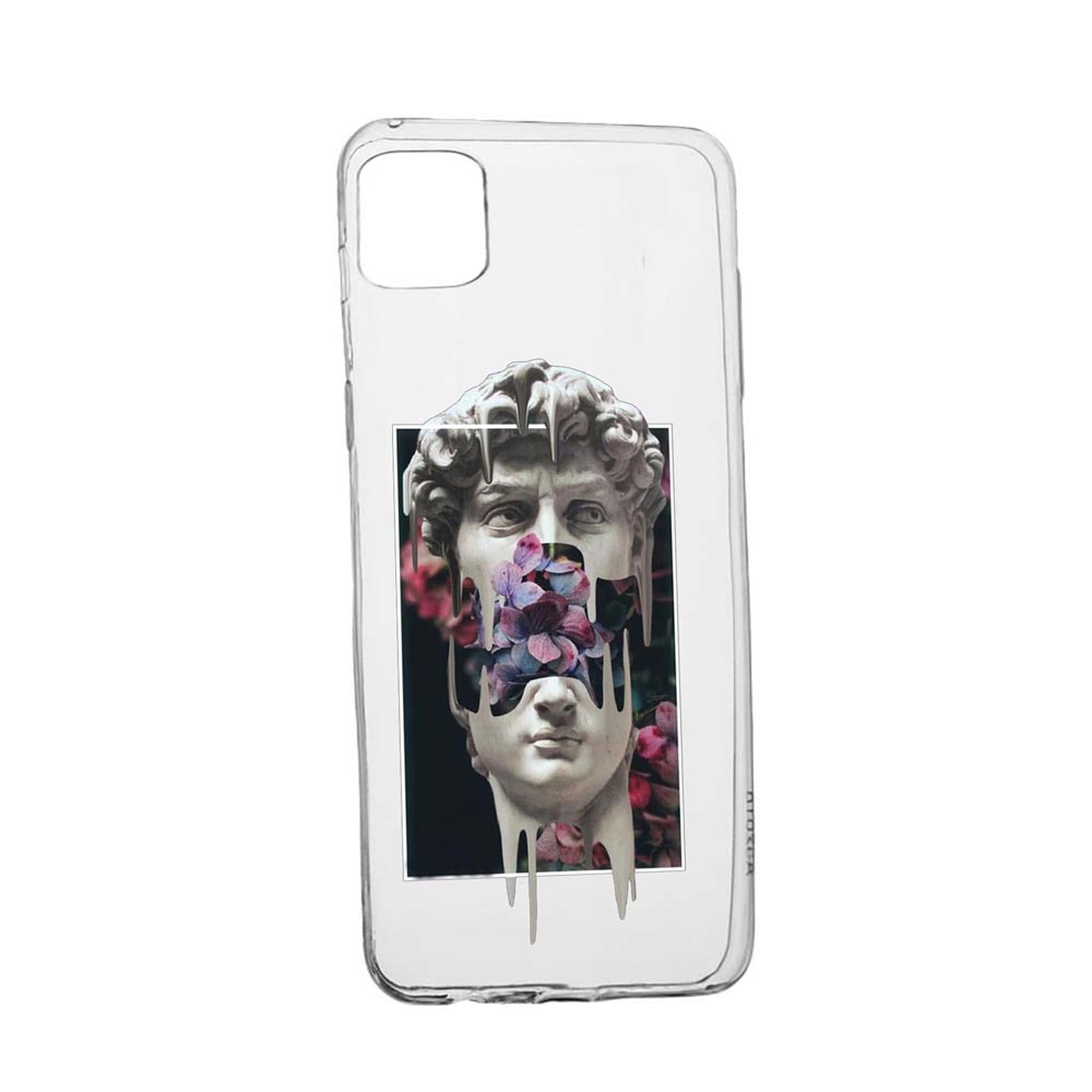 Husa Silicon Compatibila Cu Apple iPhone 12, David Statue, rezistenta la uzura, anti-alunecare, 753