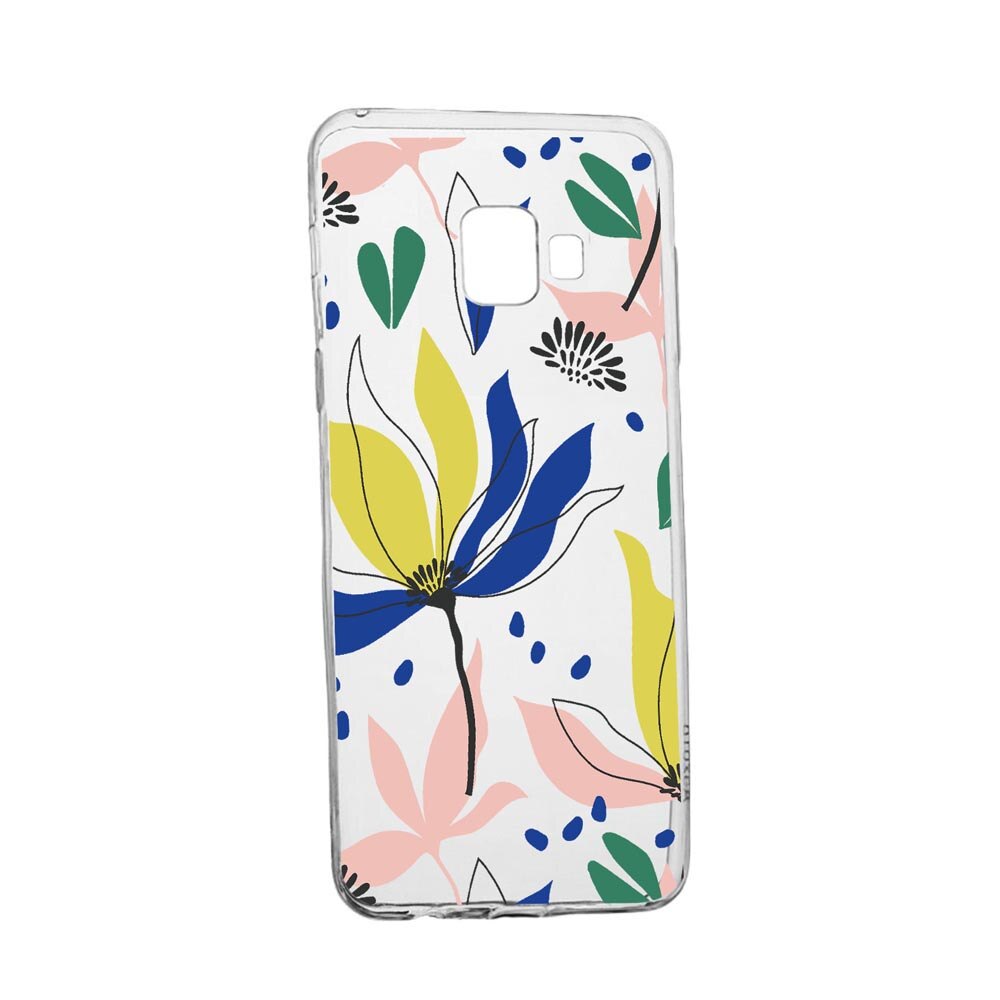 Husa Silicon Compatibila Cu Samsung Galaxy A3 2017, Flowers Pattern, rezistenta la uzura, anti-alunecare, 754