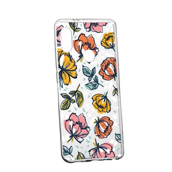 Husa Silicon Compatibila Cu Motorola One Action / P40 Power, Flowers - Pastel Colors, rezistenta la uzura, anti-alunecare, 755 Husa Silicon Compatibila Cu Motorola One Action / P40 Power, Flowers - Pastel Colors, rezistenta la uzura, anti-alunecare, 755