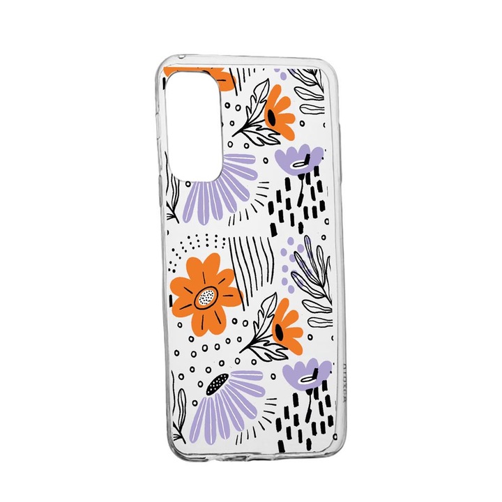 Szilikon védőtok Samsung Galaxy S21 Ultra, Flowers - Patel Colors, 757