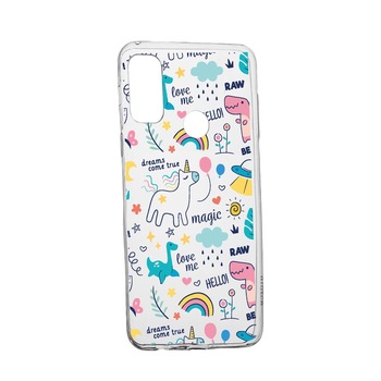 Husa Silicon Compatibila Cu Oppo A15s, Unicorn - Dreams Comes True, rezistenta la uzura, anti-alunecare, 759 Husa Silicon Compatibila Cu Oppo A15s, Unicorn - Dreams Comes True, rezistenta la uzura, anti-alunecare, 759