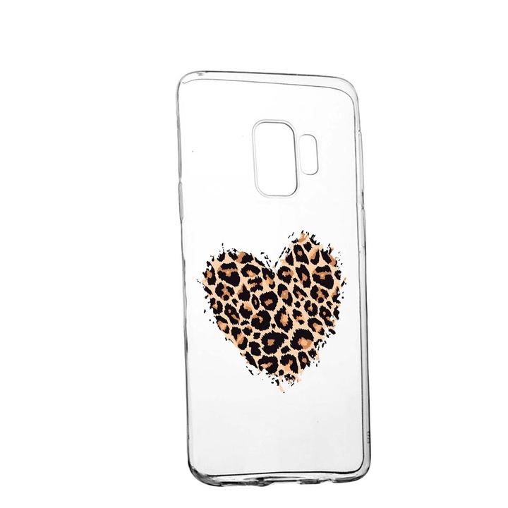 Husa Silicon Compatibila Cu Xiaomi Redmi Note 8 Pro, Leopard Heart, rezistenta la uzura, anti-alunecare, 761