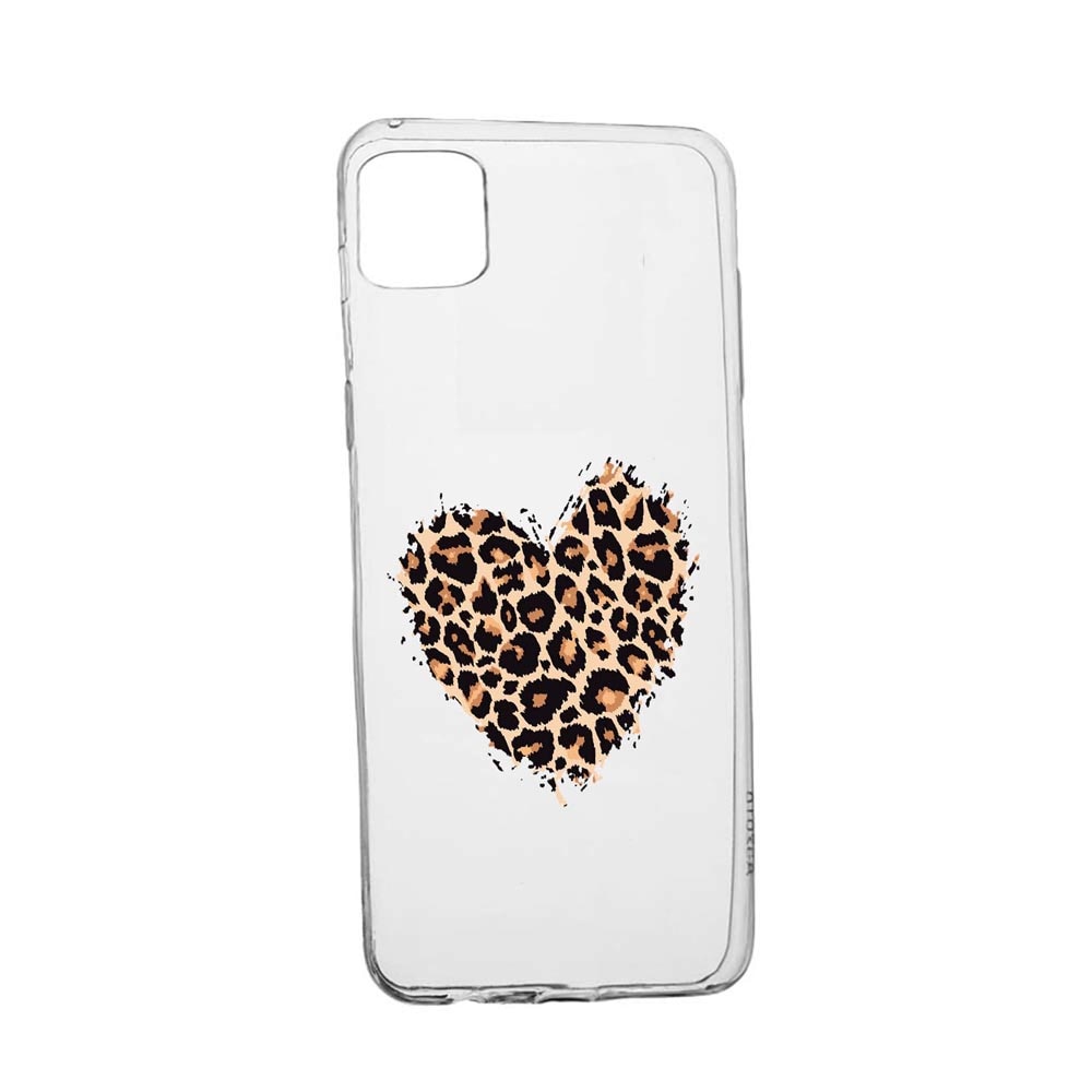 Husa Silicon Compatibila Cu Apple iPhone 12 Pro Max, Leopard Heart, rezistenta la uzura, anti-alunecare, 761