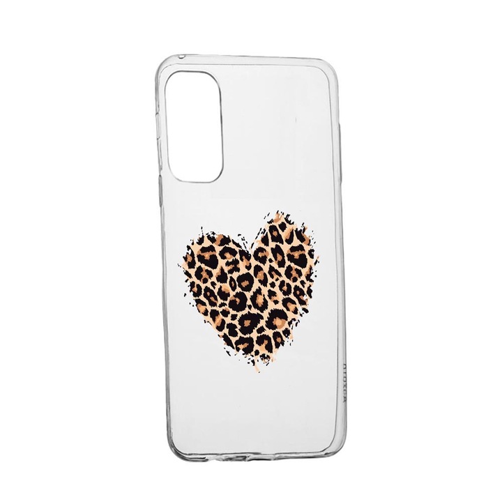 Husa Silicon Compatibila Cu Samsung Galaxy M31s, Leopard Heart, rezistenta la uzura, anti-alunecare, 761