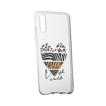Husa Silicon Compatibila Cu Samsung Galaxy A7 2018, Love Is Wild, rezistenta la uzura, anti-alunecare, 762 Husa Silicon Compatibila Cu Samsung Galaxy A7 2018, Love Is Wild, rezistenta la uzura, anti-alunecare, 762