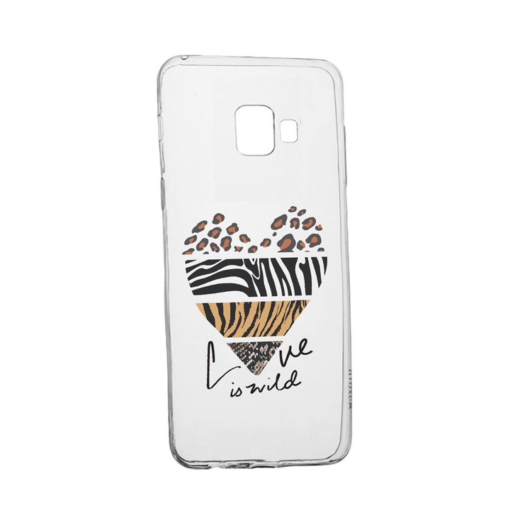 Husa Silicon Compatibila Cu Samsung Galaxy J4 Plus 2018, Love Is Wild, rezistenta la uzura, anti-alunecare, 762