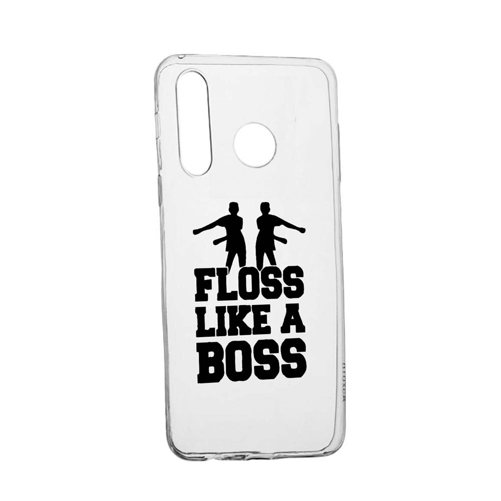 Husa Silicon Compatibila Cu Samsung Galaxy A40, Floss Like A Boss, rezistenta la uzura, anti-alunecare, 765