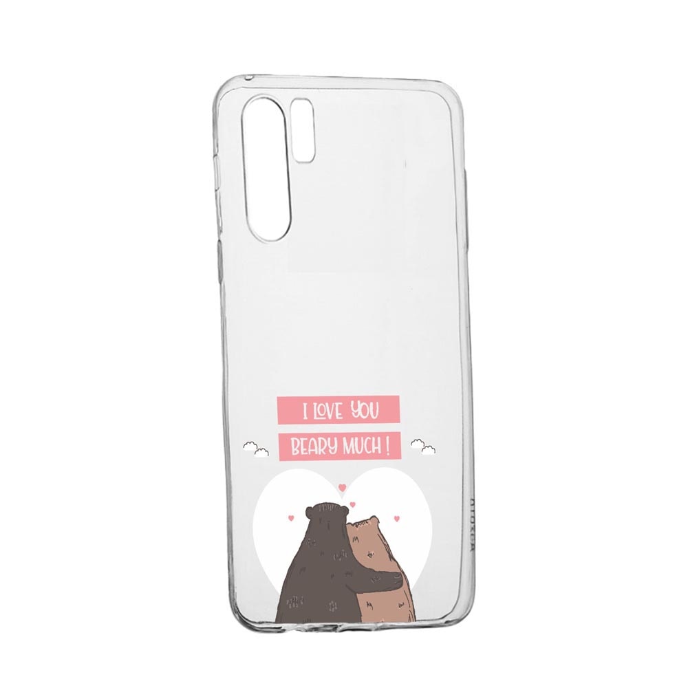 Husa Silicon Compatibila Cu Xiaomi Mi Note 10 / Mi Note 10 Pro, I Love U Beary Much!, rezistenta la uzura, anti-alunecare, 766