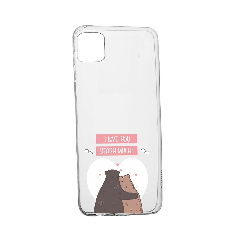 Husa Silicon Compatibila Cu Apple iPhone 12 Pro, I Love U Beary Much!, rezistenta la uzura, anti-alunecare, 766