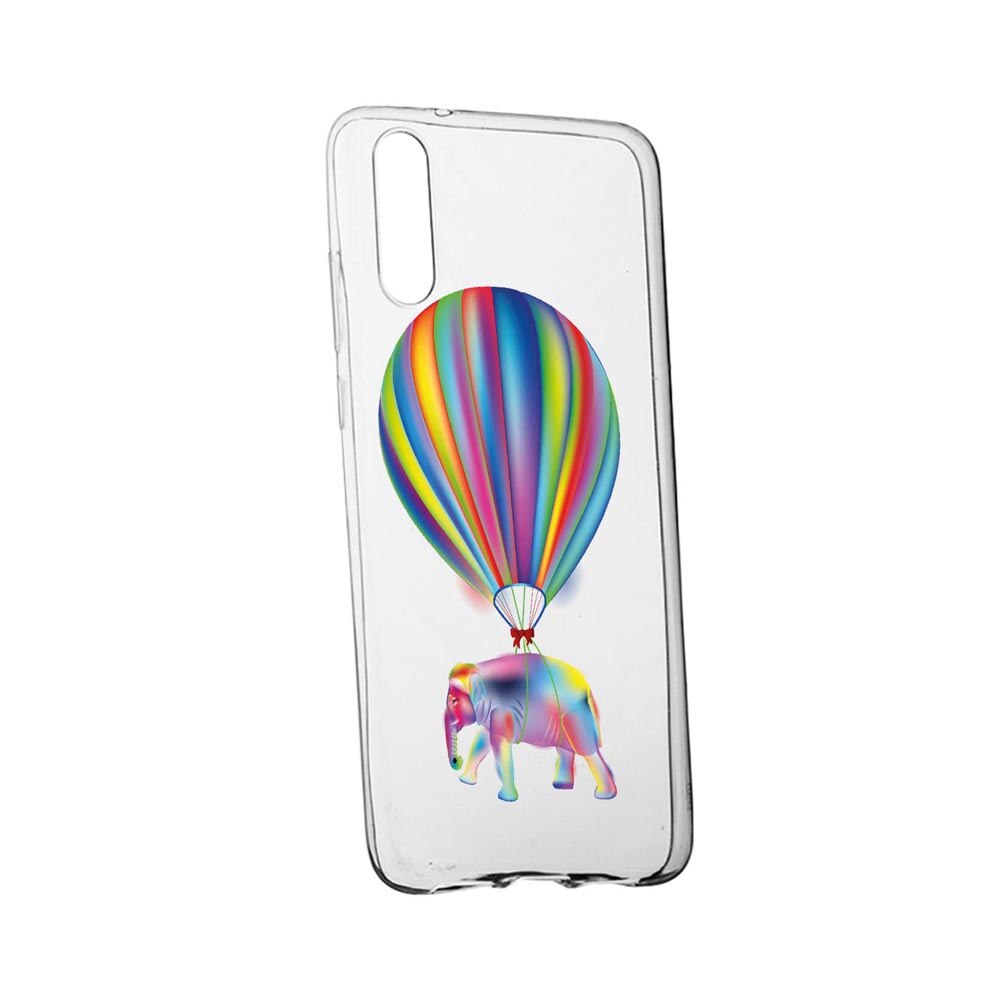 Husa Silicon Compatibila Cu Xiaomi Mi 9 SE, Rainbow Elefant, rezistenta la uzura, anti-alunecare, 767