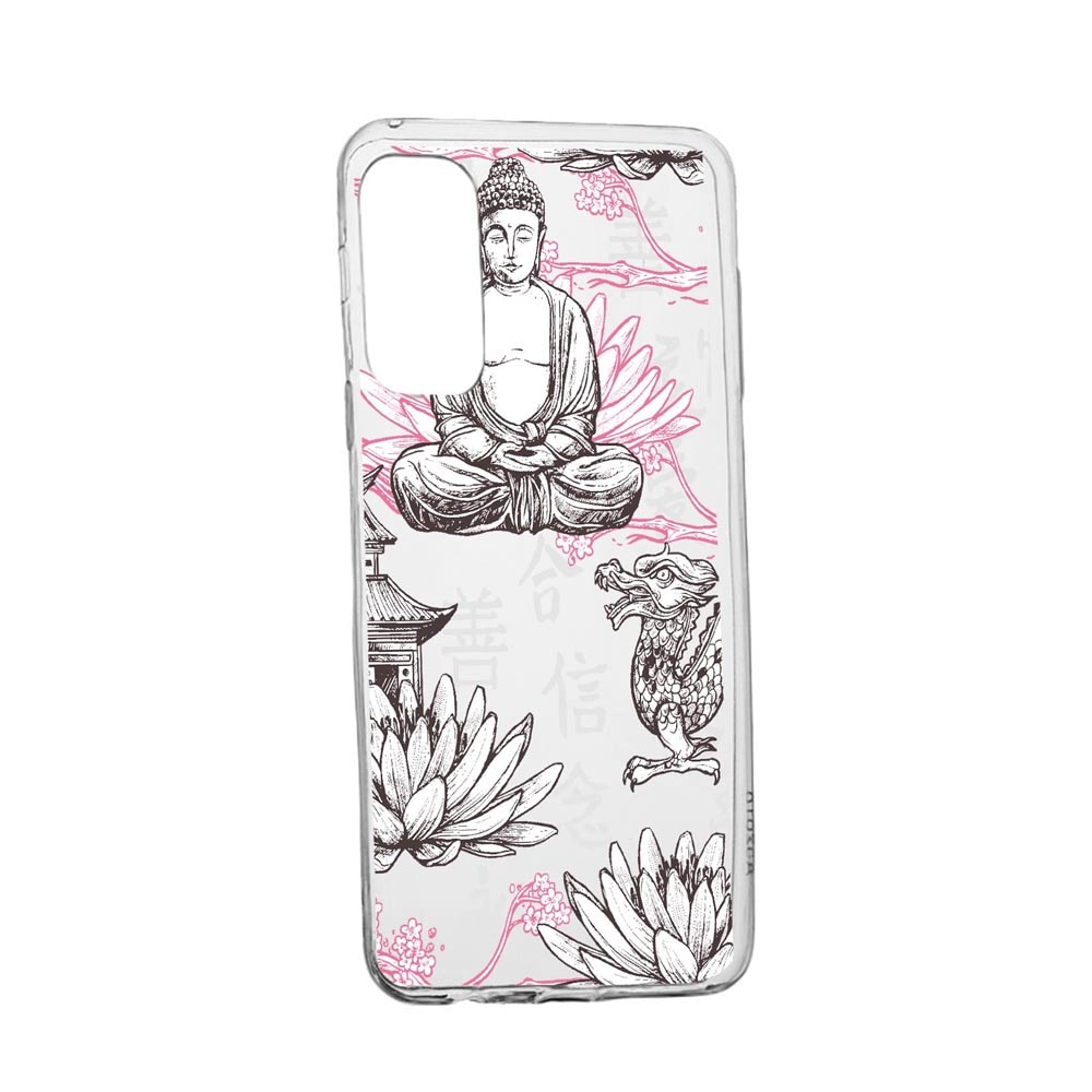 Husa Silicon Compatibila Cu Realme 7, Buddha, rezistenta la uzura, anti-alunecare, 768