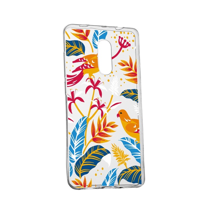 Husa Silicon Compatibila Cu Oppo Reno 2, Colored Birds, rezistenta la uzura, anti-alunecare, 769