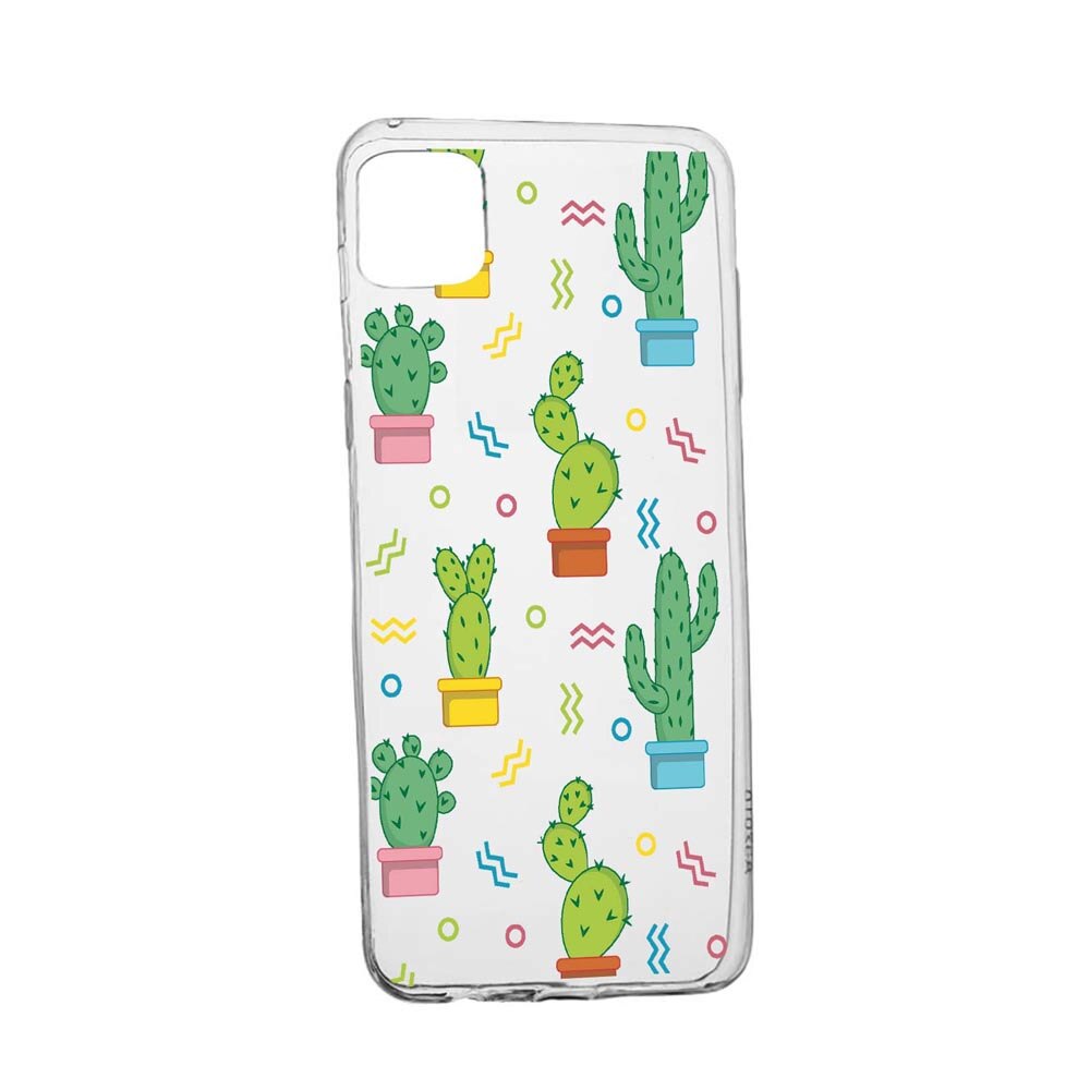 Husa Silicon Compatibila Cu Oppo A72, Cactus, rezistenta la uzura, anti-alunecare, 770