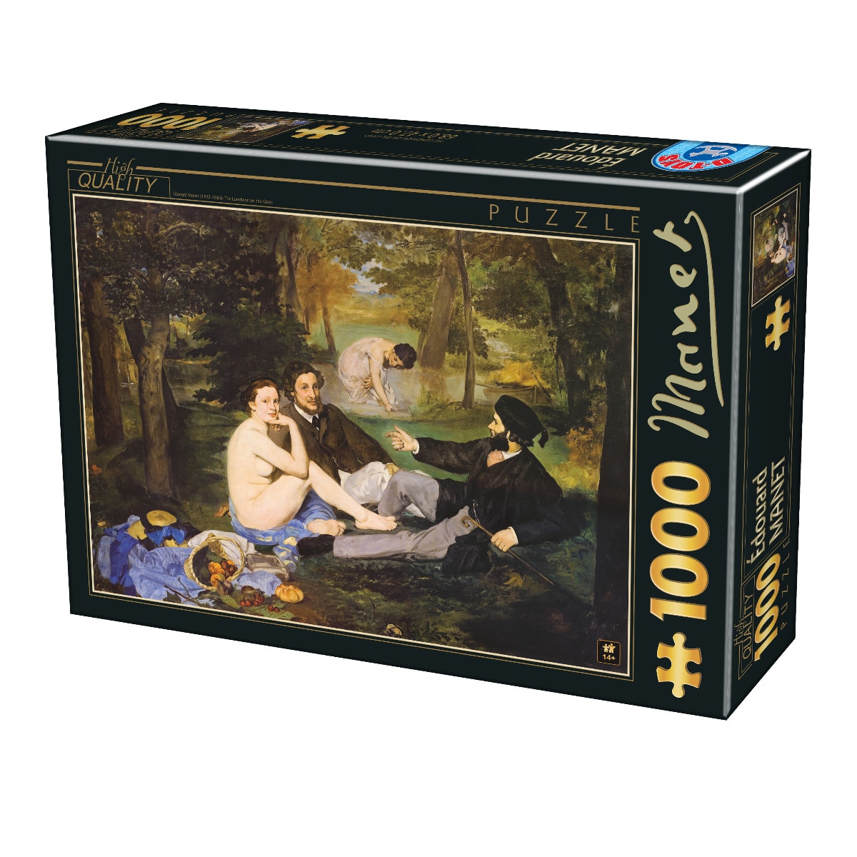Puzzle D-Toys Manet, The Luncheon on the Grass, 1000 piese