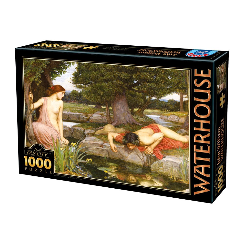 Puzzle D-Toys Waterhouse, Echo and Narcissus, 1000 piese