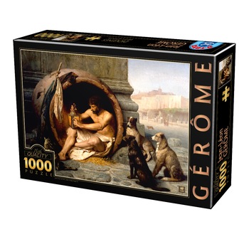 Puzzle D-Toys Jean Leon Gerome, Diogenes of Sinope, 1000 piese Puzzle D-Toys Jean Leon Gerome, Diogenes of Sinope, 1000 piese
