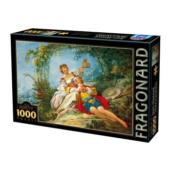 Puzzle D-Toys Fragonard, The Happy Lovers, 1000 piese Puzzle D-Toys Fragonard, The Happy Lovers, 1000 piese