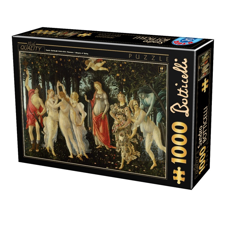 Пъзел D-Toys Botticelli, Пролет, 1000 части