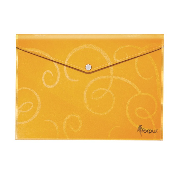 Mapa cu buton Forpus Barocco 21635 portocalie