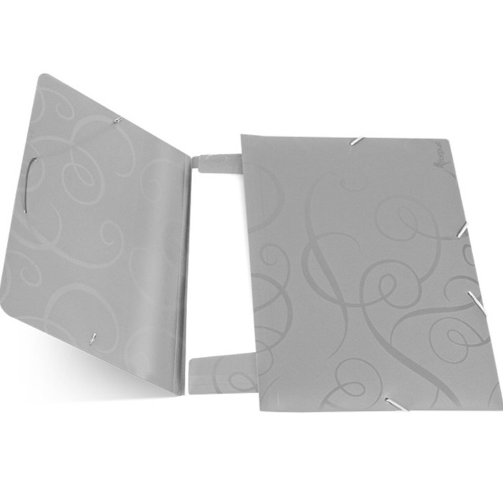 Mapa plastic cu elastic Forpus Barocco - gri