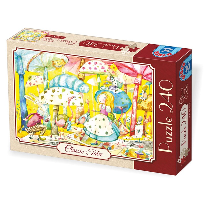 D-Toys puzzle, mesék, Alice Csodaországban, 240 darab