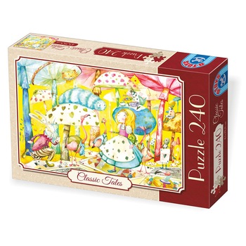 Puzzle D-Toys Basme, Alice in Tara Minunilor, 240 piese Puzzle D-Toys Basme, Alice in Tara Minunilor, 240 piese