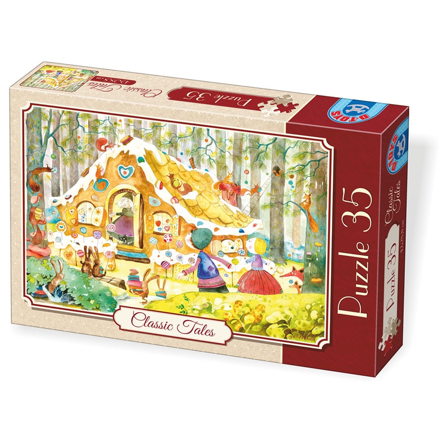 Puzzle D-Toys Basme, Hansel si Gretel, 35 piese