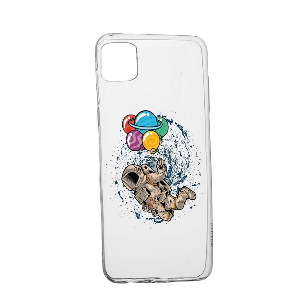 Husa Silicon Compatibila Cu Samsung Galaxy S20 Plus, Happy Astronaut, rezistenta la uzura, anti-alunecare, 773