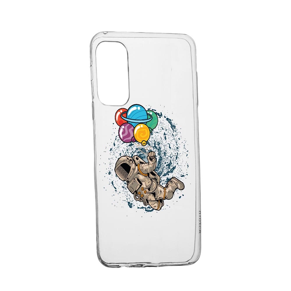 Husa Silicon Compatibila Cu Samsung Galaxy A72 4G / A72 5G, Happy Astronaut, rezistenta la uzura, anti-alunecare, 773