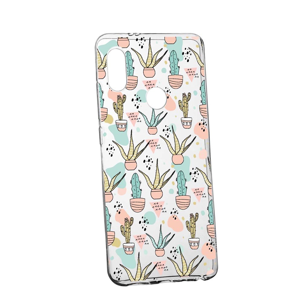 Husa Silicon Compatibila Cu Huawei Y7 2019, Cactus, rezistenta la uzura, anti-alunecare, 774