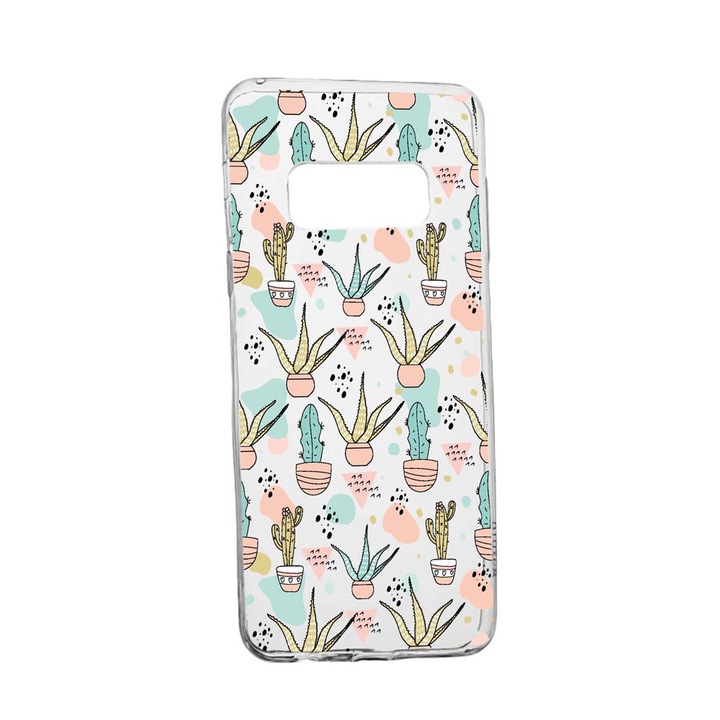 Husa Silicon Compatibila Cu Samsung Galaxy Note 9, Cactus, rezistenta la uzura, anti-alunecare, 774